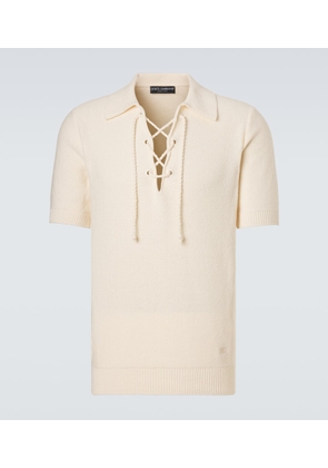 Dolce&Gabbana Cotton-blend polo shirt