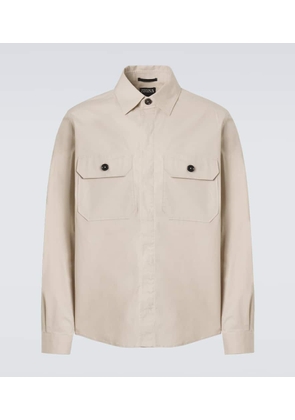 Zegna Cotton-blend overshirt