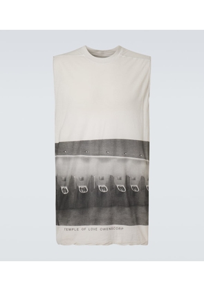 Rick Owens Jumbo printed cotton jersey tank top