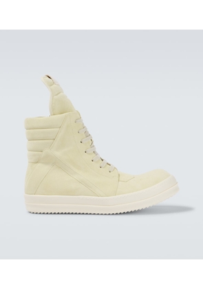 Rick Owens Geobasket suede high-top sneakers