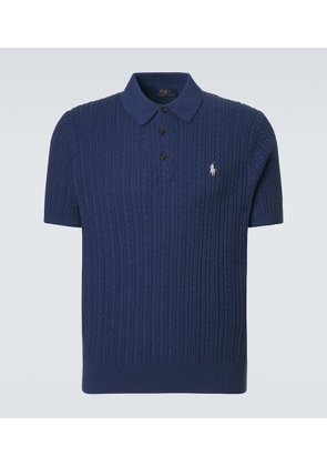 Polo Ralph Lauren Cable-knit cotton polo sweater