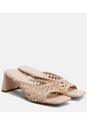 Souliers Martinez Ernestina braided leather mules