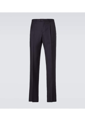 Rubinacci Pleated virgin wool straight pants