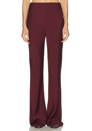 SRG Lennon Silk Pant in Oxblood - Burgundy. Size XS (also in ).