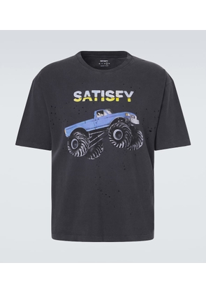 Satisfy MothTech distressed cotton jersey T-shirt