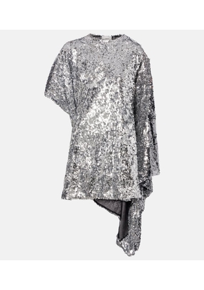 Coperni Zero Waste draped sequined minidress