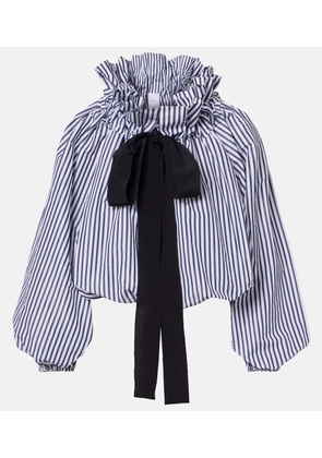 Patou Striped gathered blouse