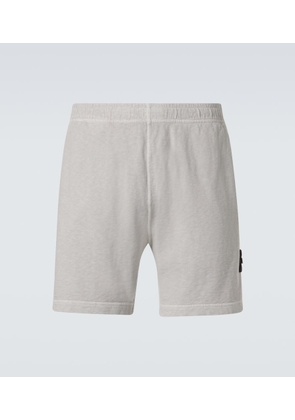Stone Island Compass cotton fleece shorts