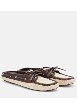Brunello Cucinelli Monili canvas mules