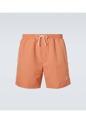 Brunello Cucinelli Logo swim trunks