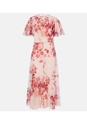 Erdem Floral silk midi dress