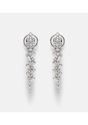 Yeprem 18kt white gold (750/1000) earrings with diamonds