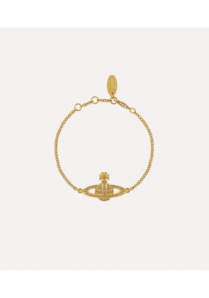 Vivienne Westwood Mini Bas Relief Chain Bracelet Gold Topaz Women