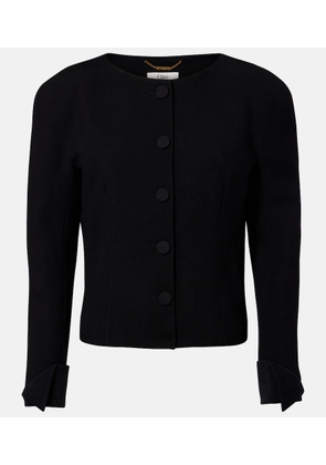 Chloe Virgin wool crepe cardigan