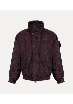 Vivienne Westwood Nevada Bomber Wr Moire Techwear Black-bordeaux 48 Men