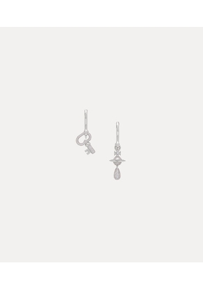Vivienne Westwood Ovidia Earrings Silver Cubic Zirconia Women