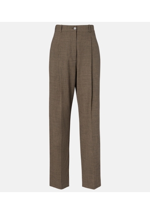 The Row Gianni wool straight pants