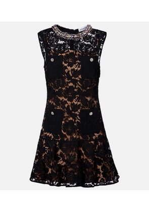 Self-Portrait Embellished minidress