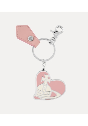 Vivienne Westwood Orb Heart Keyring Metal Pinksmooth-pu One Size Unisex