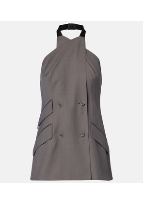 Max Mara Cali halterneck virgin wool vest