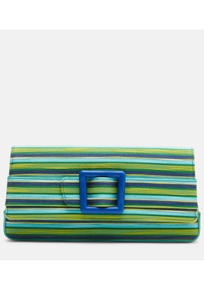 Manolo Blahnik Maygot Small striped clutch