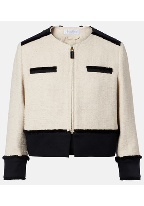 Max Mara Pagaia cotton and linen-blend jacket