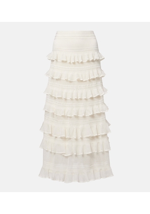 Zimmermann Luna ruffled tiered maxi skirt