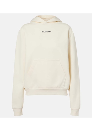 Balenciaga Logo cotton fleece hoodie