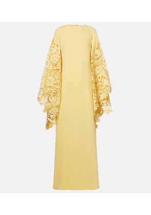 Oscar de la Renta Floral silk-blend kaftan
