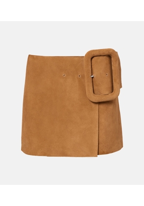 Ami Paris Suede miniskirt