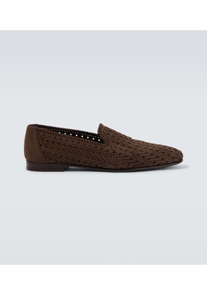 Manolo Blahnik Mario suede loafers