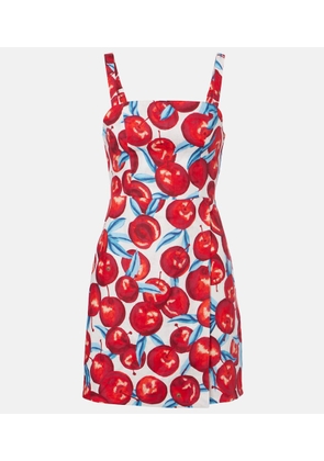 Farm Rio Printed linen minidress