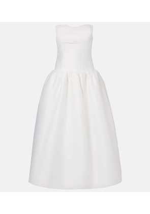 Self-Portrait Taffeta bustier dress