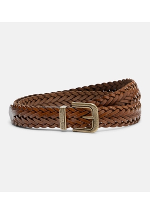 Etro Braided leather belt