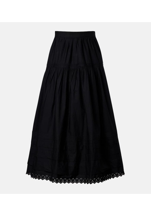 Doen Sebastiane cotton poplin midi skirt