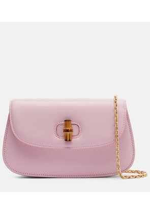 Gucci Bamboo leather clutch
