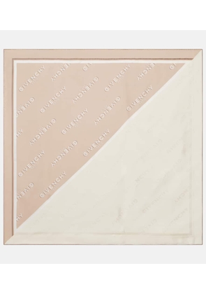 Givenchy Logo silk twill scarf