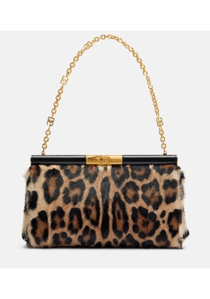 Dolce&Gabbana Marlene Large calf hair shoulder bag