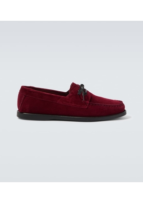 Saman Amel City Moc suede boat shoes