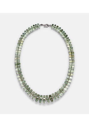 Ileana Makri Aura sterling silver (925) beaded necklace with gemstones