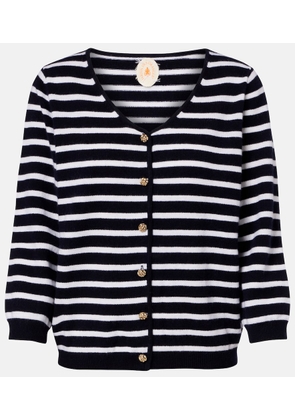 Jardin des Orangers Striped cashmere cardigan