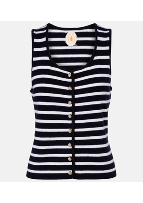 Jardin des Orangers Striped cashmere sweater vest