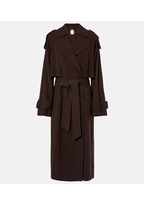 Jardin des Orangers Wool and cashmere trench coat