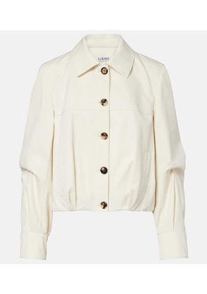 Loewe Cotton and silk blouson jacket