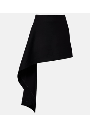 Loewe Draped wool miniskirt