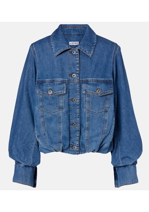Loewe Gathered denim jacket