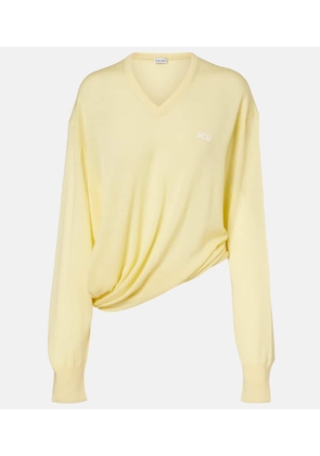 Loewe Double L asymmetric wool sweater
