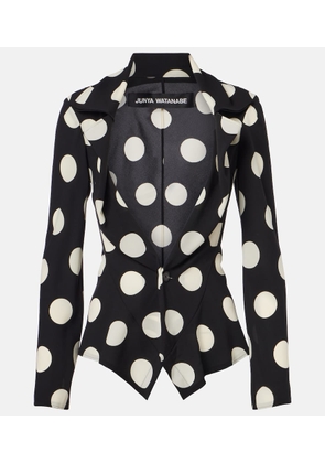 Junya Watanabe Polka-dot georgette blazer