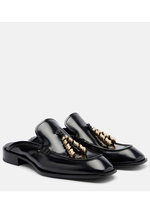 Loewe Embellished leather mules