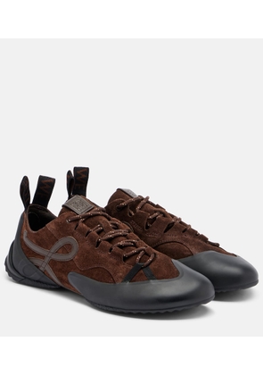 Loewe Grip Anagram suede sneakers